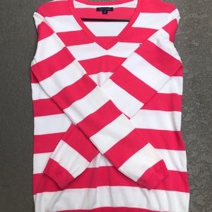 Tommy Hilfiger Pink&White Striped Long Sleeve